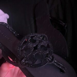 brand new black tory burch sandals